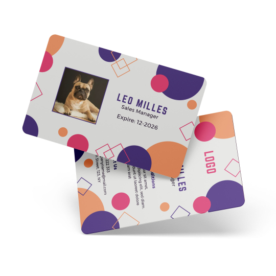 Cartes PVC Personnalisées avec Photo pour le Personnel