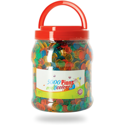 Boîte 5.000 pions loto 15mm