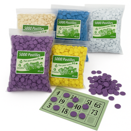 5.000 pastilles de marquage loto éco