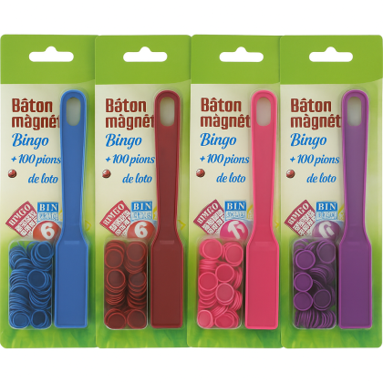 bâton magnétique Bingo +100 pions