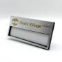 Badge nominatif aimanté 67x32 mm
