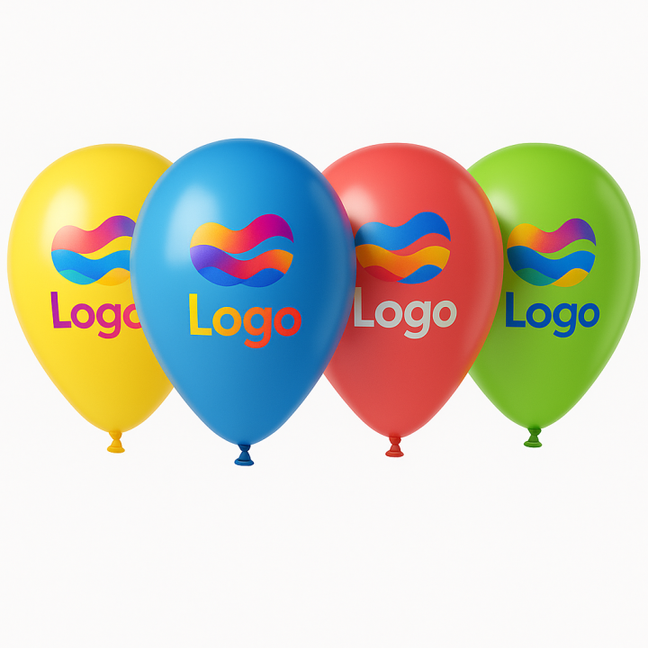 Ballons 25 cm personnalisés 4 couleurs