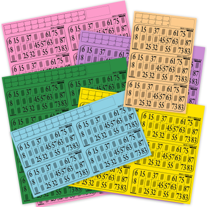 Plaques de loto à tamponner - 500 grilles souple (224g)