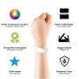 Bracelets Tyvek marquage Blanc