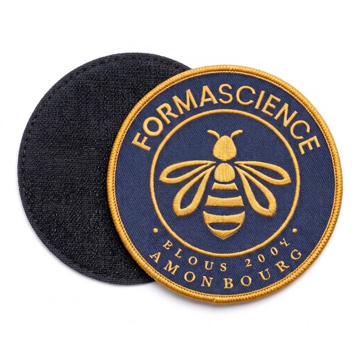 Écusson Tissé Velcro (male+femelle) Personnalisé