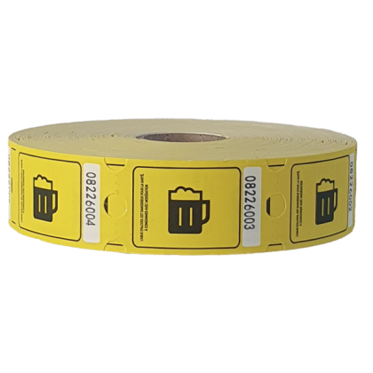 Rouleau de 1000 tickets Bière