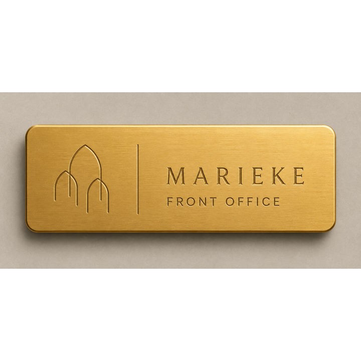 Sample Brass Badge with Magnet