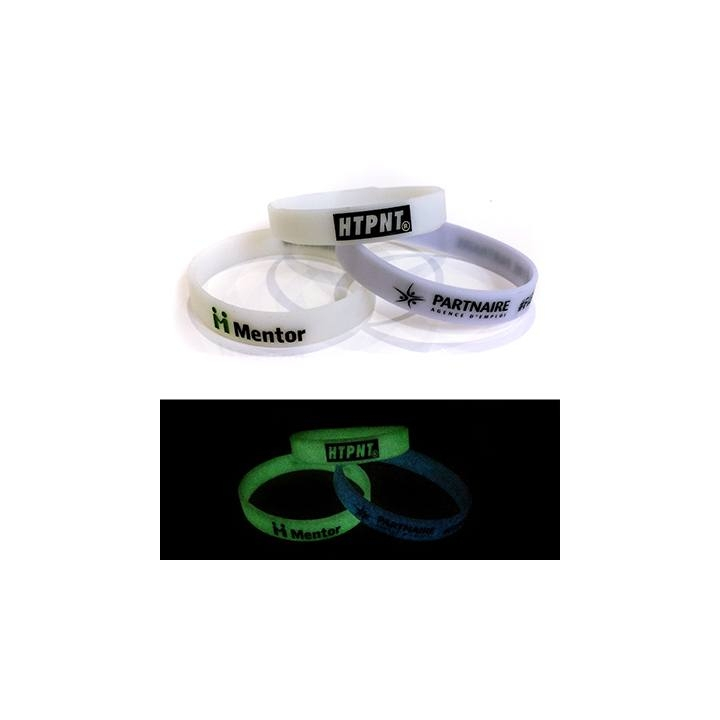bracelet silicone phosphorescent