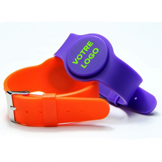 Bracelet RFID silicone montre : résistant et personnalisable