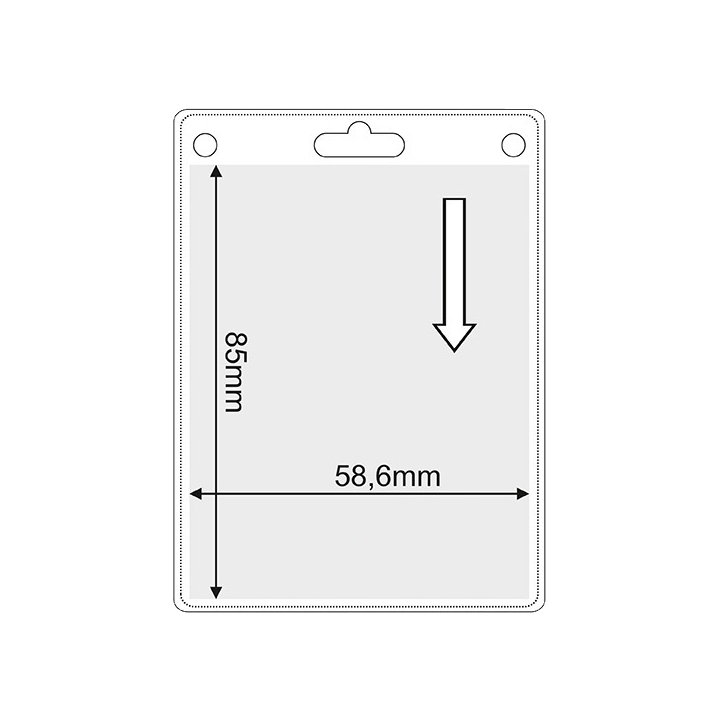 porte carte souple vertical