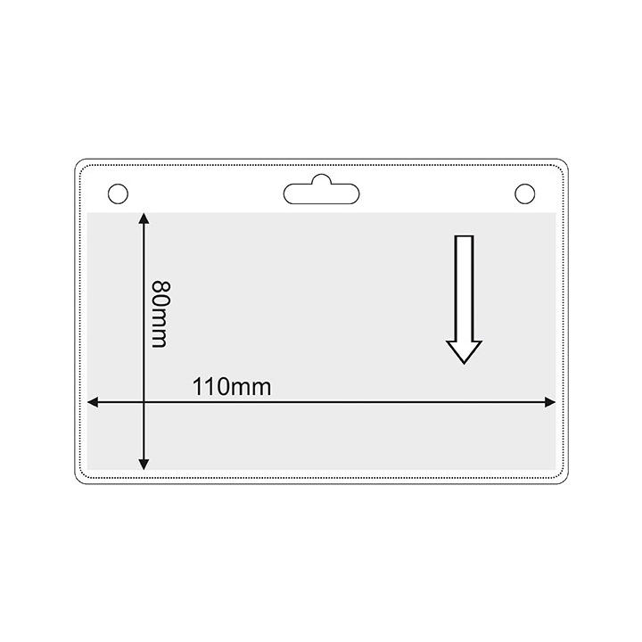 Porte-badge souple 110x80mm pour tous vos événements